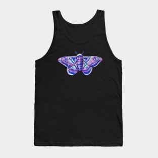 Trippy Colorful Moth Tank Top